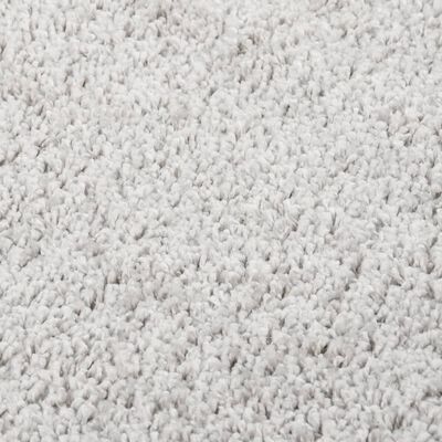 vidaXL Шаги килим, светлосив, 80x150 см, противоплъзгащ