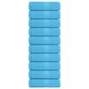vidaXL Кърпи за пране FROGN 10 бр. Тюркоазени 30x30 см 360 г/м&sup2;