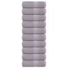 vidaXL Кърпи за пране FROGN 10 бр. сиви 30x30 см 360 г/м&sup2;
