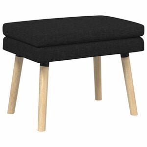 vidaXL Двойно легло Черно 60 x 40 x 46 см Текстил