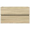 vidaXL Долен шкаф за мивка, дъб сонома, 80x38,5x45 см, инженерно дърво