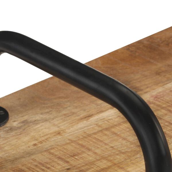 vidaXL Пейка, 110 см, грубо мангово дърво масив