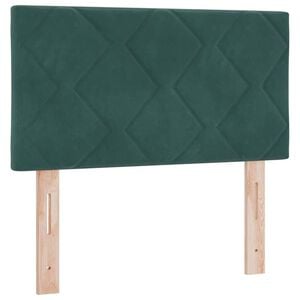 vidaXL Облегалка за глава Тъмен зелен 80 cm Кадифе