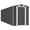 vidaXL Градинска барака антрацит 192x689x223 см поцинкована стомана