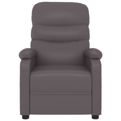 vidaXL Наклоняем стол, сив, изкуствена кожа