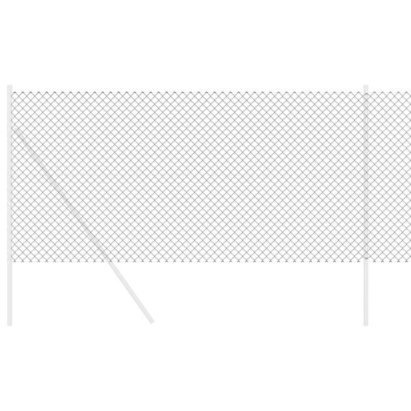 vidaXL Оградa от мрежа Сив 10 x 1 m Стомана