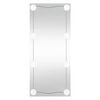 vidaXL Стенно огледало с LED лампи 40x80 см стъкло правоъгълно
