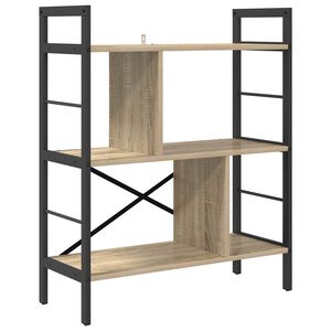 vidaXL Рафт за книги 5 нива 75 x 30 x 91 см Инженерна дървесина