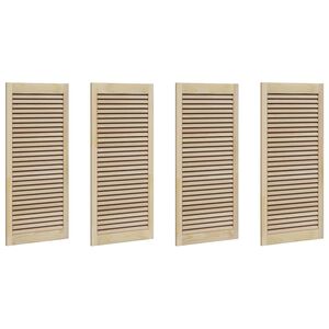 vidaXL Врата за шкаф с врата 4 бр. Натурално 49,5 x 2,1 x 110 см