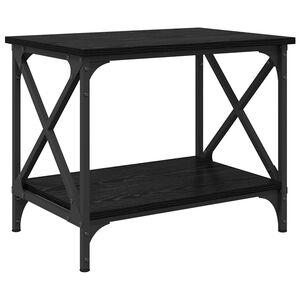 vidaXL Странична маса Черния дъб 55 x 38 x 45 см Инженерна дървесина