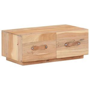 vidaXL Маса за кафе, 90x50x35 см, регенерирано дърво масив
