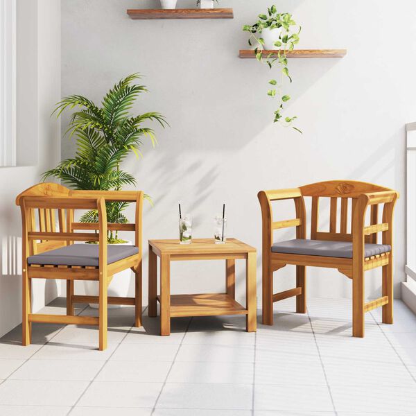 vidaXL Розова пейка Естествен 68,5 x 46 x 82,5 см