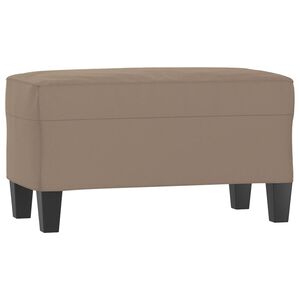 vidaXL Пейка, таупе, 70x35x41 см, микрофибърен плат