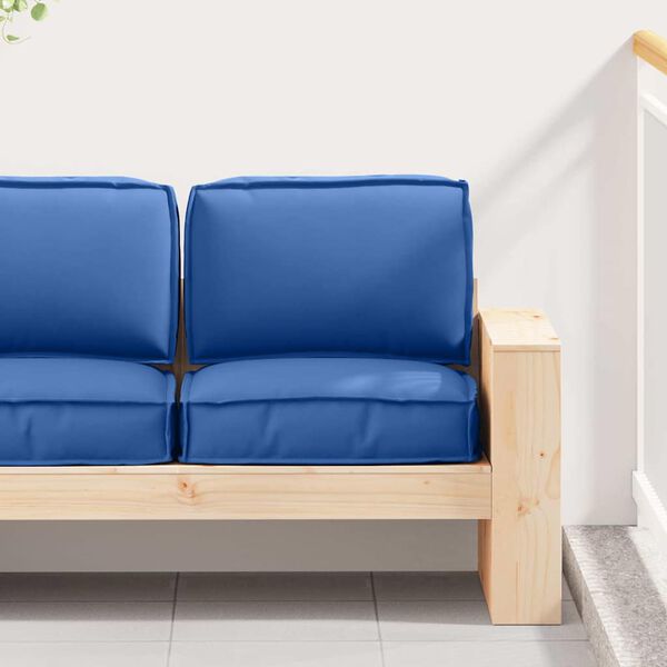 vidaXL Комплект възглавници за палет 2 pcs Кралско синьо