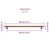 vidaXL Дръжки за шкафове, 5 бр, бронз, 320 мм, неръждаема стомана