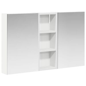 vidaXL Комплект шкафове за баня с рафт с врата 3 pcs 80 x 10,5 x 50 см