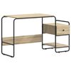 vidaXL Бюро с място за съхранение Дъб сонома 131.5 x 50 x 75.5 см