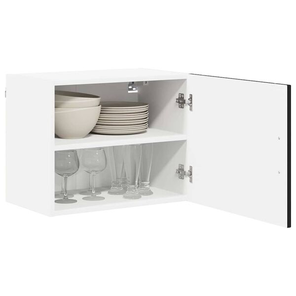 vidaXL Кухненски шкаф Lucca 2 pcs Черно 50 x 31 x 40 см