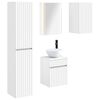 vidaXL Комплект шкафове за баня 5 pcs Бяло 43 x 11,5 x 60,5 см