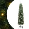 vidaXL С изкуствено коледно дърво с 300 LED светодиода Зелен 240 cm