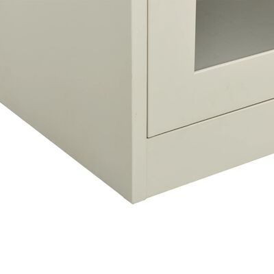vidaXL Офис шкаф, светлосив, 90x40x70 см, стомана