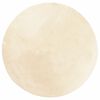 vidaXL Килим HUARTE с къс косъм, мек и миещ се, кремав, &Oslash; 80 см
