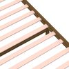 vidaXL Рамка за легло, меденокафява, масивно дърво, 90x200 см