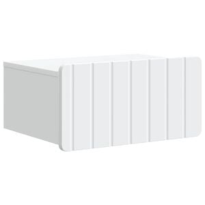 vidaXL Спален шкаф с монтаж на стена с чекмедже Бяло 49 x 34,5 x 24 см