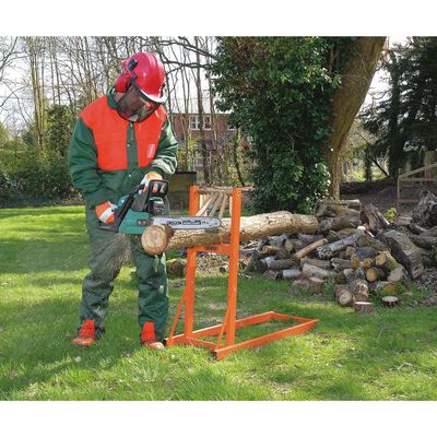 Draper Tools Стойка за рязане на дърва, 150 кг, оранжева
