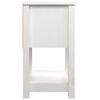 vidaXL Нощни шкафчета, 2 бр, бели, 40x35x61,5 см, борово дърво масив