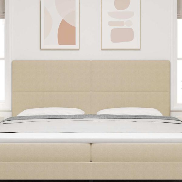 vidaXL Облегалка за глава Светлозелено сиво 200 cm Изкуствена