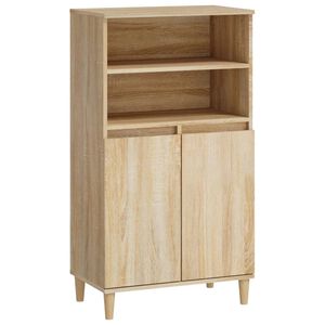 vidaXL Висок шкаф, сонома дъб, 60x36x110 см, инженерно дърво