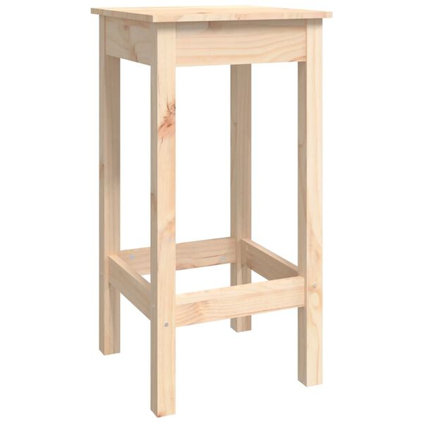 vidaXL Бар комплект от 7 части, масивна борова дървесина