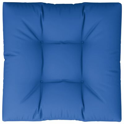 vidaXL Палетна възглавница, кралско синя, 80x80x12 см, текстил