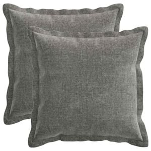 vidaXL Калъфка за възглавница 2 pcs HOUTEN Тъмносиво 40 x 40 cm
