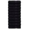 vidaXL Премиум кърпи за баня SOLUND 10 бр черни 70x140 см 600 gsm