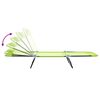 vidaXL Сгъваем шезлонг Зелен 182 x 55 x 85.5 см Textilene