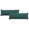 vidaXL Диван възглавници 2 pcs Тъмен зелен 120 x 40 cm Кордюрова тъкан