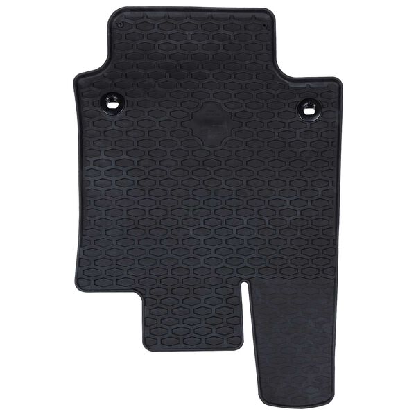 vidaXL Автомобилен килим 4 pcs Черно Каучук