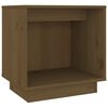 vidaXL Нощно шкафче, меденокафяво, 40x30x40 см, борово дърво масив