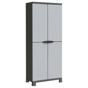 vidaXL Пластмасов шкаф, 68x39x171,5 см