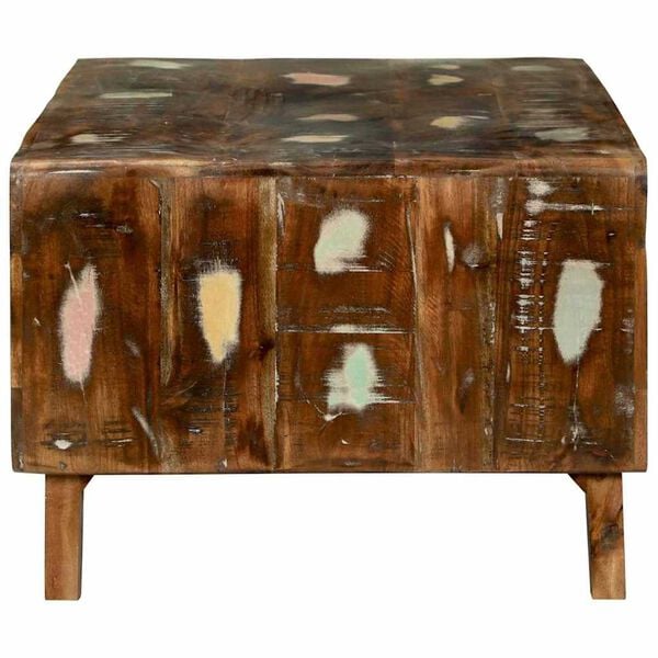 vidaXL Масичка за кафе 90 x 50 x 35 cm Солидно възстановено дърво