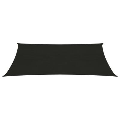 vidaXL Платно-сенник, 160 г/м², черно, 2x4,5 м, HDPE