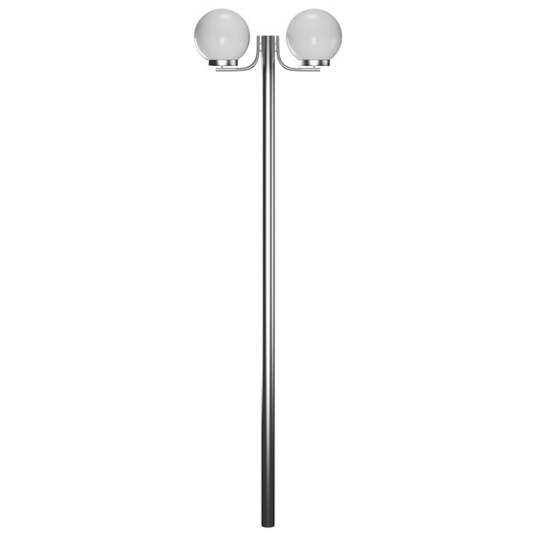 vidaXL Стълб за градинска лампа с 2 сфери 220 см