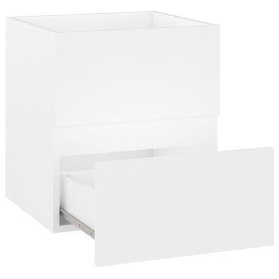 vidaXL Шкаф за мивка, бял, 41x38,5x45 см, ПДЧ
