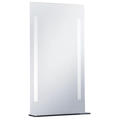vidaXL LED стенно огледало за баня с рафт 60x100 см