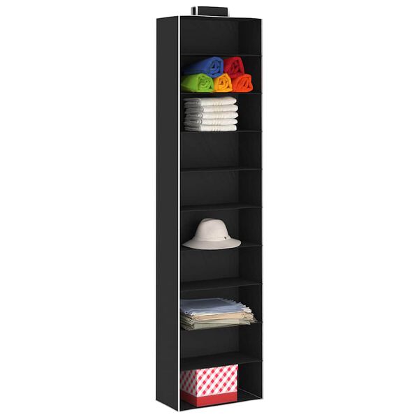 vidaXL Окачени органайзери за дрехи, 2 бр, с 10 рафта, текстил