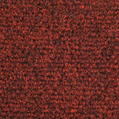 vidaXL Самозалепващи стелки за стъпала, 10 бр, червени, 56x17x3 см