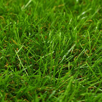 vidaXL Изкуствена трева, 1,5x10 м/40 мм, зелена