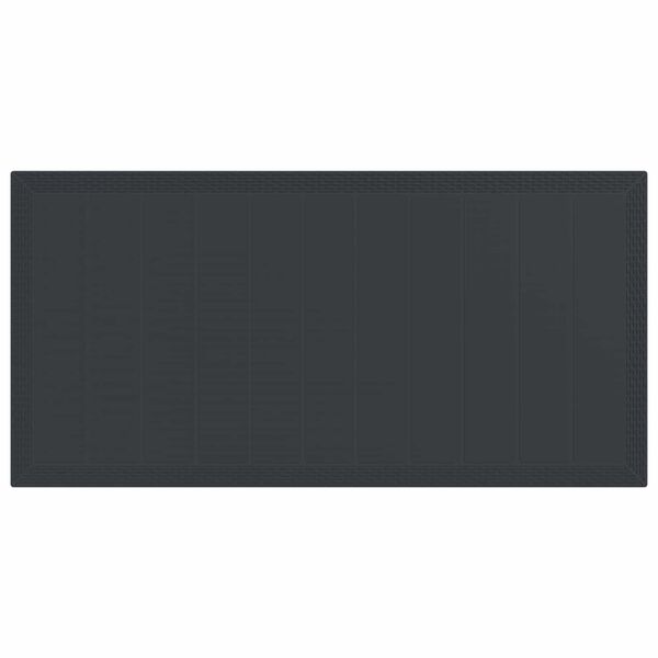 vidaXL Комплект за хранене в градината 7 pcs Антрацит Полипропилен